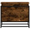 vidaXL Caja de almacenaje con tapa madera roble ahumado 60x40x51,5 cm