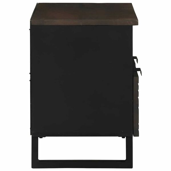 vidaXL Unidades de TV Nogal 70 x 33 x 46 cm Madera contrachapada