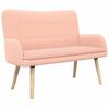 vidaXL Sof&aacute; de 2 Plazas Rosa 115 x 61 x 87 cm Boucl&eacute;