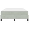 vidaXL Cama tipo Box Spring con colch&oacute;n Gris Claro 120 x 190 cm tela