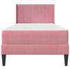 vidaXL Estructura de cama con colch&oacute;n Rosa 80 x 200 cm Terciopelo
