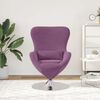 vidaXL Sill&oacute;n huevo Morado Terciopelo