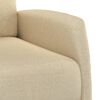 vidaXL Sill&oacute;n de masaje de tela color crema