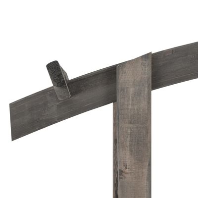 vidaXL Arco enrejado de madera de pino impregnada gris 150x50x210 cm