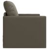 vidaXL Sof&aacute; cama 60cm Gris Cuero artificial
