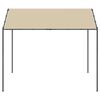 vidaXL Carpa acero y tela beige 4x4 m