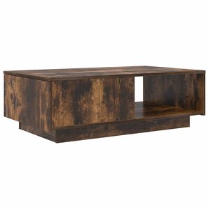 vidaXL Mesa de Caf&eacute; Roble ahumado 95 x 55 x 31 cm Madera de ingenier&iacute;a