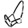 Ronzal/Cabestro de Cuero Negro Ajustable Para Caballo (Est&aacute;ndar)