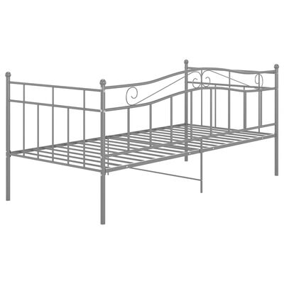 vidaXL Estructura de sofá cama metal gris 90x200 cm