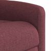vidaXL Sill&oacute;n el&eacute;ctrico reclinable elevable de tela rojo tinto