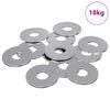 vidaXL Arandelas 9000 pcs Plateado Hierro
