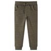 vidaXL Pantalones de ch&aacute;ndal infantiles caqui oscuro m&eacute;lange 92