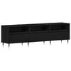 vidaXL Mueble de TV 150 x 30 x 44,5 cm Roble Negro