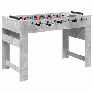 vidaXL Mesa de Futbol&iacute;n Gris Concreto 125 x 60,5 x 80 cm