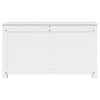 vidaXL Caja de almacenaje madera maciza de pino blanco 80x40x45,5 cm