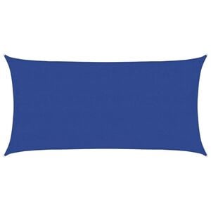 vidaXL Toldo de vela rectangular HDPE azul 160 g/m&sup2; 4x7 m