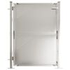 vidaXL Puerta de jard&iacute;n 100x120 cm de acero inoxidable