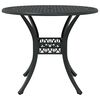 vidaXL Conjunto de Comedor de Jardín 7 pcs Negro 90 x 90 x 75 cm