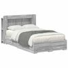 vidaXL Estructura de cama con almacenamiento Sonoma gris 120 x 190 cm