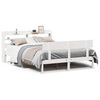vidaXL Estructura de cama sin colch&oacute;n madera de pino blanca 140x200 cm