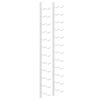 vidaXL Botellero de pared para 24 botellas hierro blanco