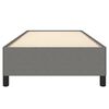 vidaXL Estructura de cama sin colch&oacute;n tela gris oscuro 90x200 cm