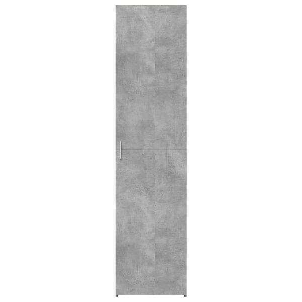 vidaXL Aparador de madera de ingeniería gris hormigón 45x42,5x185 cm