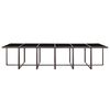 vidaXL Set comedor de jard&iacute;n 17 pzas y cojines rat&aacute;n sint&eacute;tico marr&oacute;n