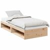 vidaXL Sof&aacute; cama con colch&oacute;n madera maciza de pino 90x200 cm