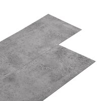 vidaXL Lamas para suelo de PVC autoadhesivas marrón cemento 5,02m² 2mm