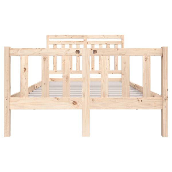 vidaXL Estructura de cama de madera maciza 120x200 cm