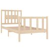 vidaXL Estructura cama individual sin colchón madera maciza 90x190 cm