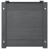 vidaXL Jardineras 2 uds madera maciza de pino gris 40x40x40 cm