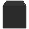 vidaXL Mueble de TV Montado en la Pared 2 pcs Negro 60 x 31 x 29.5 cm