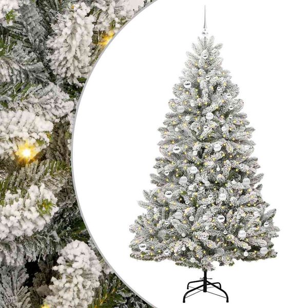 vidaXL &Aacute;rbol de Navidad artificial Verde y 210 cm PVC y Metal