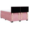 vidaXL Cama box spring con colch&oacute;n terciopelo rosa 140x190 cm