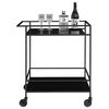 House Nordic Carrito camarera Avery negro 68x40x59 cm