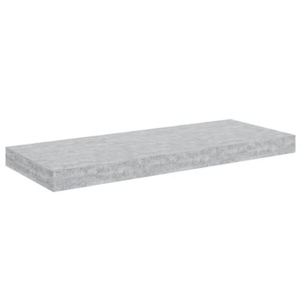 vidaXL Estante flotante de pared MDF gris hormig&oacute;n 60x23,5x3,8 cm