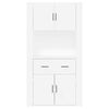 vidaXL Aparador alto madera contrachapada blanco