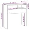 vidaXL Mesa consola madera de ingeniería roble artesanal 78x30x80 cm