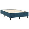 vidaXL Cama box spring con colch&oacute;n terciopelo azul oscuro 120x200 cm