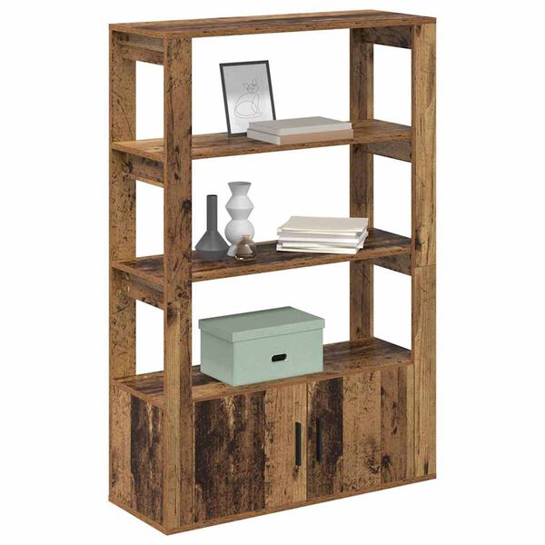 vidaXL Vitrina Madera vieja 30 x 80 x 119.5 cm Madera contrachapada