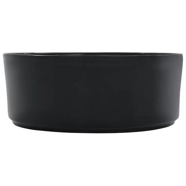 vidaXL Lavabo 36x14 cm cerámica negro