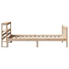 vidaXL Estructura de cama sin colchón madera maciza de pino 90x200 cm