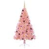 vidaXL &Aacute;rbol de Navidad Artificial Preiluminado Rosa 180 cm PVC