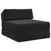 vidaXL Sof&aacute; Cama Plegable Negro 60 x 70 x 41 cm Tela