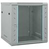 vidaXL Armario de red con almacenamiento Gris 60 x 60 x 65 cm Acero