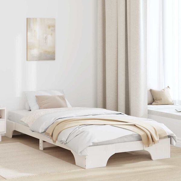 vidaXL Estructura de cama 75 x 190 cm Madera de pino macizo