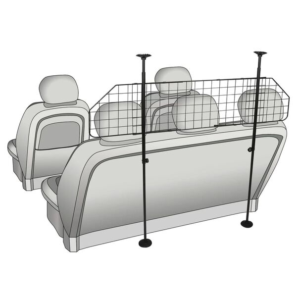 FLAMINGO Rejilla de seguridad para perros ajustable Hula