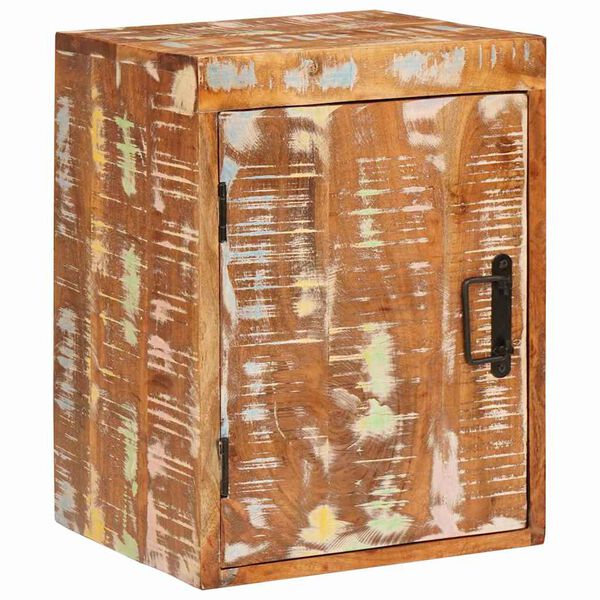 vidaXL Mesita de Noche Marr&oacute;n 35 x 33 x 48 cm Madera maciza recuperada